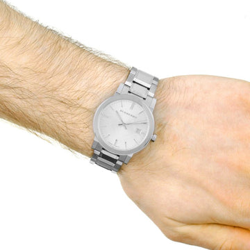Burberry Men's BU9000 Large Check Stainless Steel Bracelet Watch